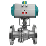 Pneumatic ball valve stainless steel flangeQ641F-16PRL