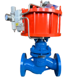 Pneumatic globe Valve Flange plunger valve cast steel stainless steel