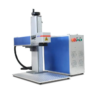 20W 30W  Portable Desktop Metal Plastic Code Sign Fiber Laser Marking Machine Stainless Steel