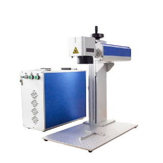 20W 30W  Portable Desktop Metal Plastic Code Sign Fiber Laser Marking Machine Stainless Steel