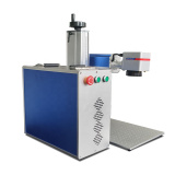 CO2 UV Laser  Cutting Engraving 30w Laser Marking Machine For Metal Silver