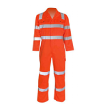 Men or ladies hi-viz orange coverall