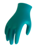 Finger Textured disposable gloves.