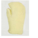 Cut-resistant heat protection mittens of aramide loop fabric