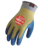 Thermo Grip palm coated latex glove with elasticated wrist